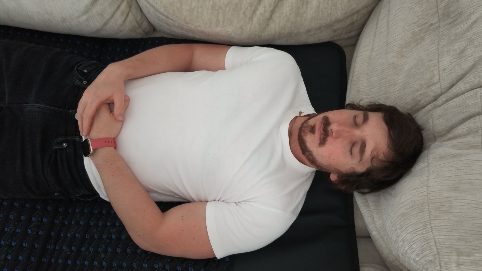 Garage Biohacker running a daily 20 minute evening PEMF session on the sofa
