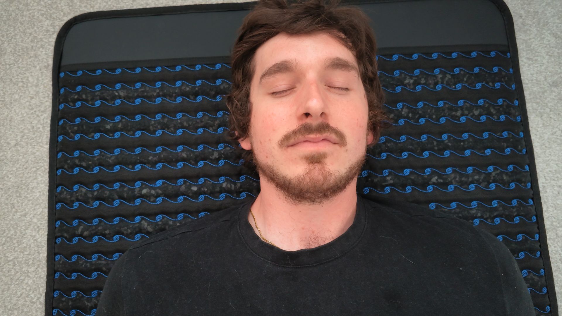 Mind shifting into a deep parasympathetic calm state while laying on the PEMF mat